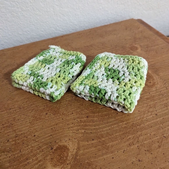 💞2/$20 HAND CRAFTED Crocheted All Purpse 100% Cottn Reusble Bath or Dish Cloths - Picture 8 of 8